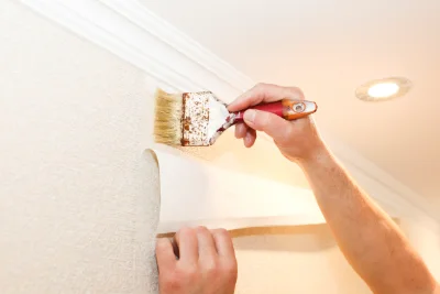 Pose de papier peint à Grindorff-Bizing — revêtements muraux et toiles de verre